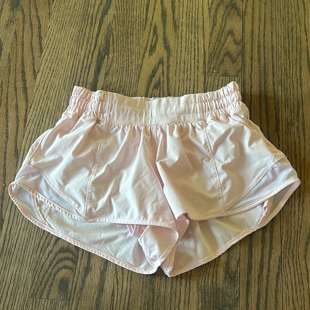 Pink lululemon shorts